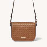 Ella Crossbody Tan Woven Leather