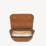 Ella Crossbody Tan Woven Leather