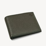 8 Card Billfold Wallet Forest Green Pebble