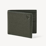 8 Card Billfold Wallet Forest Green Pebble