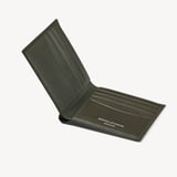8 Card Billfold Wallet Forest Green Pebble