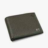 8 Card Billfold Wallet Forest Green Pebble