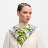 Secret Forest Silk Scarf Green Pure Silk