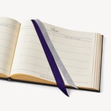 A4 Classic Leather Guest Book Black Pebble