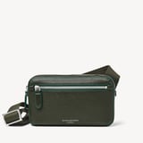 Reporter Compact Crossbody Forest Green Pebble