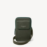 Reporter Crossbody Phone Bag Forest Green Pebble