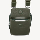 Reporter Crossbody Phone Bag Forest Green Pebble