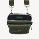 Reporter Crossbody Phone Bag Forest Green Pebble