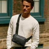 Reporter Compact Crossbody Black Pebble