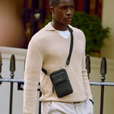 Reporter Crossbody Phone Bag Black Pebble
