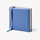 8-inch Leather Photo Album Capri Blue Pebble