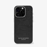 iPhone 15 Pro Case Black Saffiano