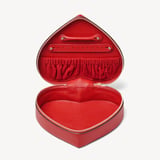 Large Heart Jewellery Case Cardinal Red Pebble