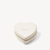 Heart Ring Box Ivory Pebble