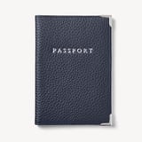 Passport Cover Navy Pebble