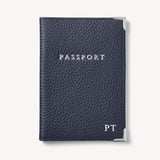 Passport Cover Navy Pebble