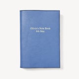 A5 Refillable Luxury Journal Capri Blue Pebble with Soft Suede Lining