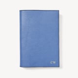 A5 Refillable Luxury Journal Capri Blue Pebble with Soft Suede Lining