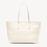 Zipped East West Tote Chalk White Pebble
