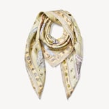 The Great British Season Silk Scarf Pistachio Pure Silk