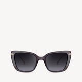 Resort Cat-Eye Sunglasses Storm Grey Crystal
