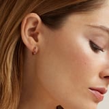 Pave Huggie Earrings Rhodolite Garnet & 18ct Gold Vermeil