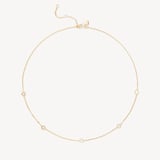 Gemstone Necklace White Topaz & 18ct Gold Vermeil
