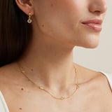 Gemstone Necklace White Topaz & 18ct Gold Vermeil