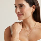Gemstone Necklace White Topaz & 18ct Gold Vermeil