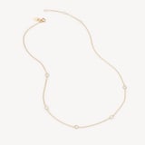 Gemstone Necklace White Topaz & 18ct Gold Vermeil