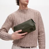 Reporter Wash Bag Forest Green Pebble