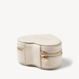Heart Ring Box Ivory Pebble