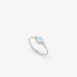 Gemstone Ring Rainbow Moonstone & Sterling Silver 925