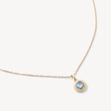 Gemstone Pendant Necklace Rainbow Moonstone & 18ct Gold Vermeil