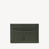 Slim Credit Card Holder Forest Green Pebble