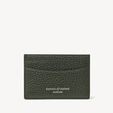 Slim Credit Card Holder Forest Green Pebble