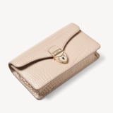 Mayfair®Clutch Soft Taupe Patent Croc