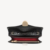 Mayfair®Clutch Black Patent Croc
