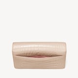 Mayfair®Clutch Soft Taupe Patent Croc