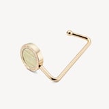 Aspinal Handbag Hook Deep Shine Pistachio Small Croc