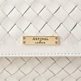 Sunrise Sunset Clutch Chalk White Woven Leather