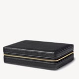 Large Travel Jewellery Case Black Pebble