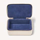 Medium Travel Jewellery Case Ivory Pebble