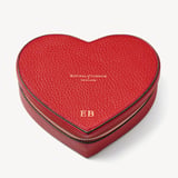 Large Heart Jewellery Case Cardinal Red Pebble