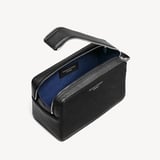 Double Zip Mount Street Wash Bag Black Pebble