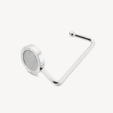 Aspinal Handbag Hook Silver Metallic Saffiano
