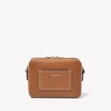 Camera Crossbody with Changeable Straps Tan Pebble