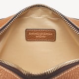 Camera Crossbody with Changeable Straps Tan Pebble
