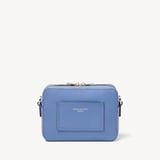 Camera Crossbody with Changeable Straps Capri Blue Pebble