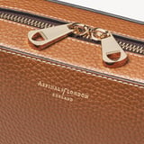 Camera Crossbody with Changeable Straps Tan Pebble